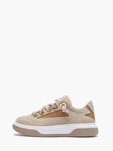 Sneaker in pelle scamosciata beige - Emanuelle Vee