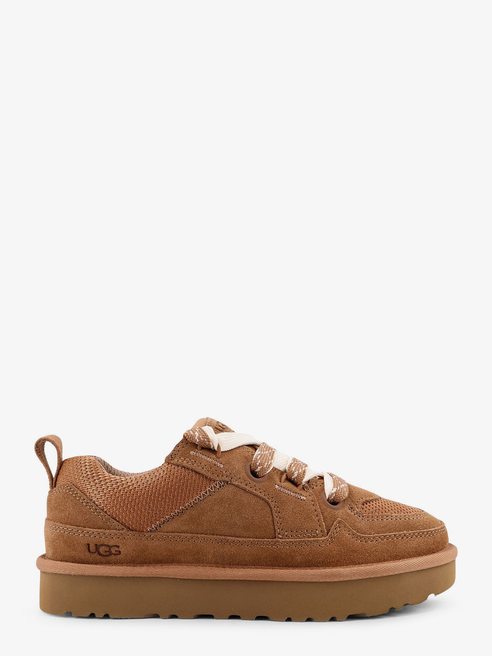 UGG Lo Lowmel Donna Chestnut - Sneakers Chunky in Camoscio | Peccatidistile