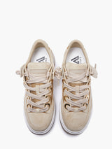 Sneaker in pelle scamosciata beige - Emanuelle Vee