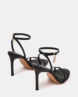 Steve Madden Jypsey-CN Sandalo Nero Pelle - Tacco 10cm | Peccatidistile