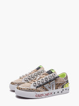 Emanuelle Vee Soledad 900-22 Multi Leo - Sneakers Pelle e Raffia | Peccatidistile