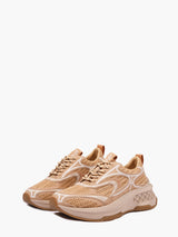 Emanuelle Vee Sneakers 902-16 Beige Raffia - Sneakers Donna | Peccatidistile