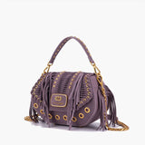 Borsa a mano viola Etnic La Carrie