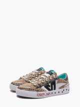 Emanuelle Vee Soledad 900-22 Multi Ivory - Sneakers Pelle e Raffia | Peccatidistile