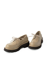 Stringata Elba Nappagrain Taupe – Paloma Barceló | Sneakers in Nappa Grain