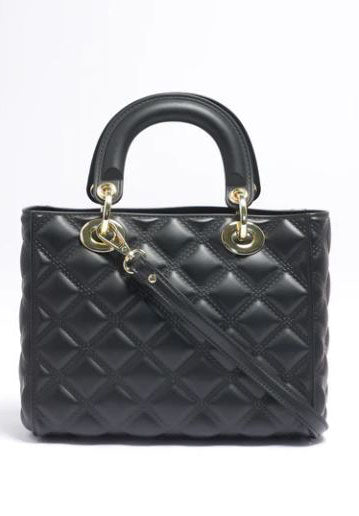 Borsa Flat Missy small nera/oro Marc Ellis