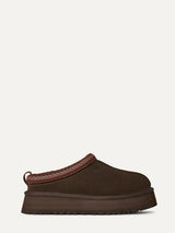 Ciabatte Sabot Donna UGG Tazz II Driftwood in Camoscio – Slipper Platform 4,4 cm foderate in Montone