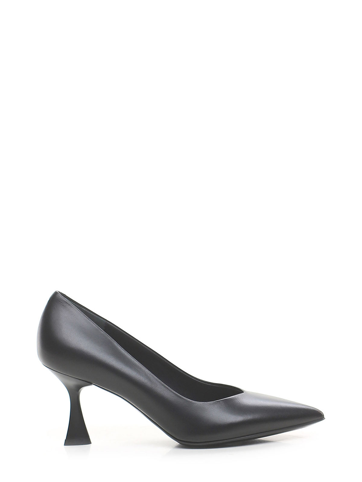Décolleté JOLIE56 in pelle nera Sergio Levantesi