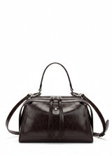 Borsa a Spalla Nora-E Metis in Pelle Crackle – Borsa Donna con Zip e Tracolla