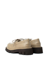 Stringata Elba Nappagrain Taupe – Paloma Barceló | Sneakers in Nappa Grain
