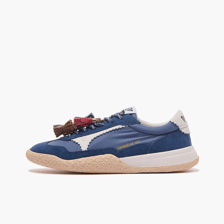 Emanuelle Vee Sneakers 461P-903-100 Bianca e Nera - Scarpe Flat Pelle | Peccatidistile