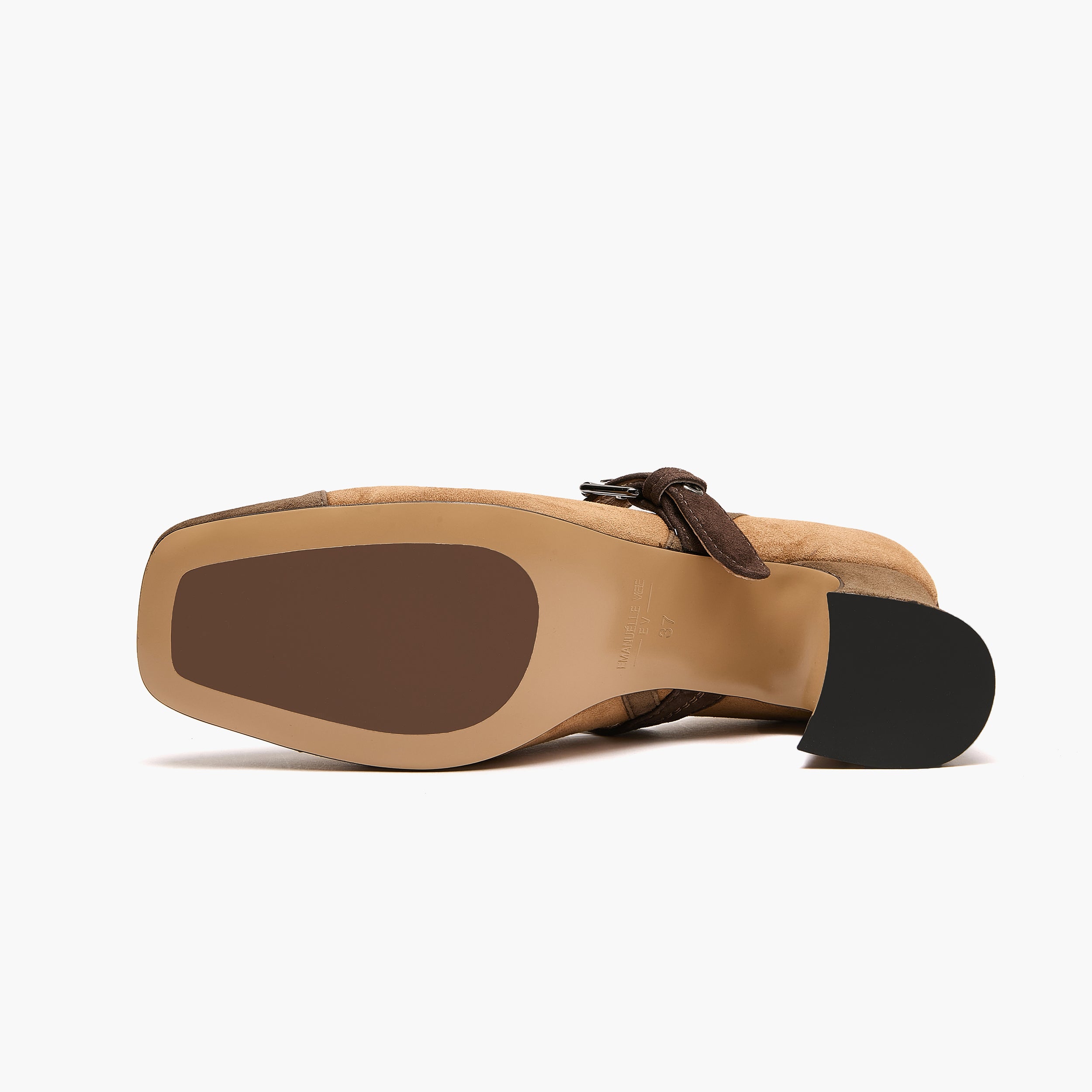 Décolleté Donna Emanuélle Vee Molly 403-15 Multicolor in Camoscio – Scarpe Color Block Punta Quadra con Tacco 8 cm e Cinturino