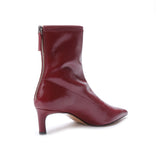 Tronchetti Donna Emanuélle Vee Bordeaux in Naplack – Stivaletti Punta Sfilata e Tacco Stiletto 5 cm con Zip Posteriore
