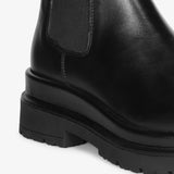 Stivaletti Beatles Donna Emanuélle Vee Thelma 409-15 Nero in Pelle – Chelsea Boots Chunky con Suola Stratificata 5 cm