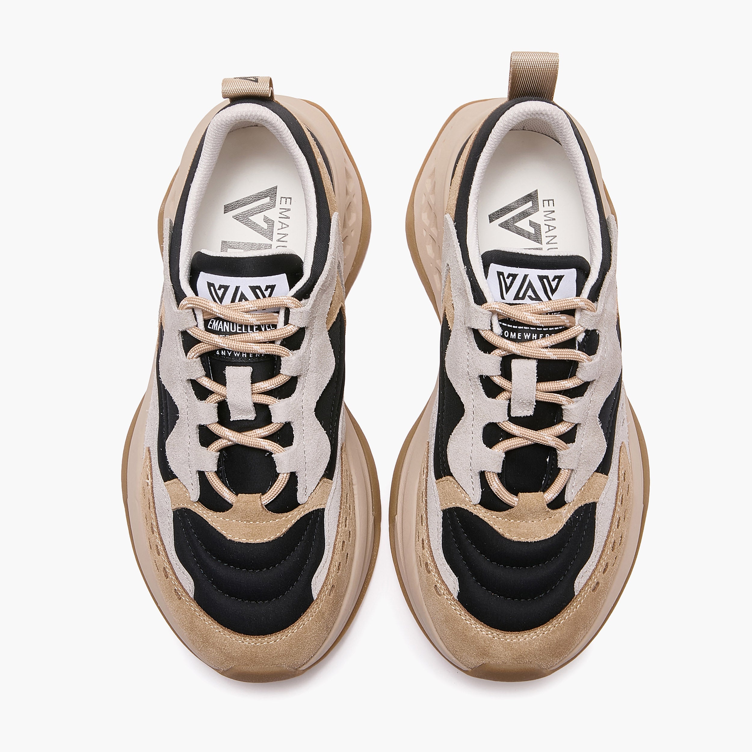Sneakers Chunky Donna Emanuélle Vee Arcade 101-15 – Scarpe Color-Block Suola Alta 5,5 cm