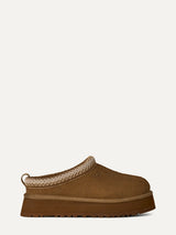 Ciabatte Sabot Donna UGG Tazz II Marrone in Camoscio – Slipper Platform 4,4 cm foderate in Montone