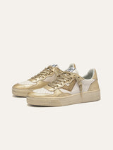 Sneaker Hyper bianca-oro 4B12
