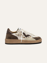 Sneakers Donna 4B12 Playnewsky Bianca in Cavallino Maculato – Platform 3 cm con Dettagli Animalier