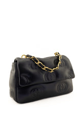 Borsa a mano Embossed Logos Stephy nera La Carrie