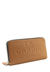 Portafoglio Box Logo cuoio La Carrie