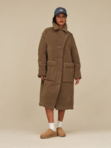 UGG Classic Micro Donna Chestnut – Stivaletti Bassi in Camoscio e Montone