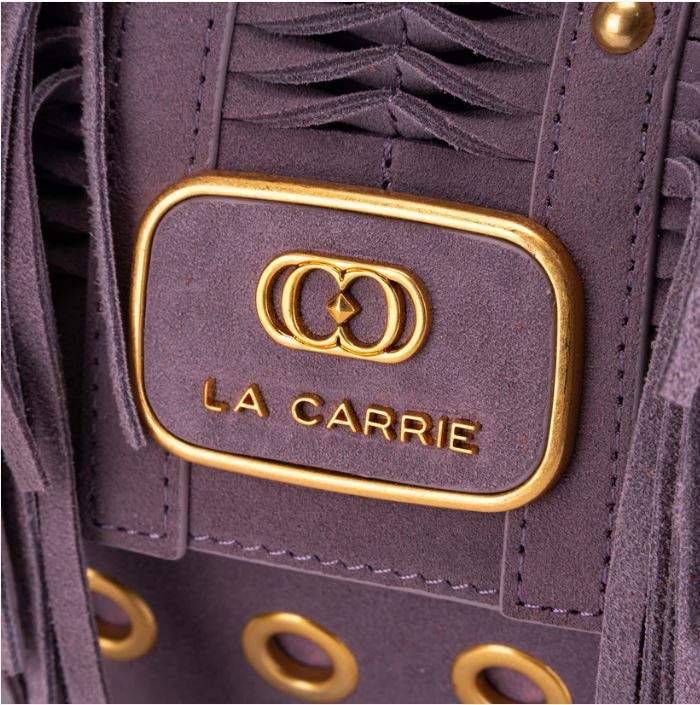 Borsa a mano viola Etnic La Carrie
