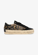 Sneakers Donna Crime London Distressed Platform Night Roar 23056AA9.68 – In Pelle Animalier con Dettagli Glitter