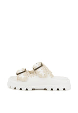 Ciabatta Eva in PVC bianco Mou