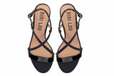 Sandalo Bibi Lou Zafiro – Tacco Sottile e Vernice Nera Glossy