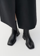 Stivaletti Donna Vagabond Blanca in Pelle Nera – Stivaletti con Punta Squadrata e Tacco 47 mm