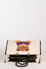 Borsa Marvin TW BIANCO– Rue Madam Paris | Eco-Fur Made in Italy