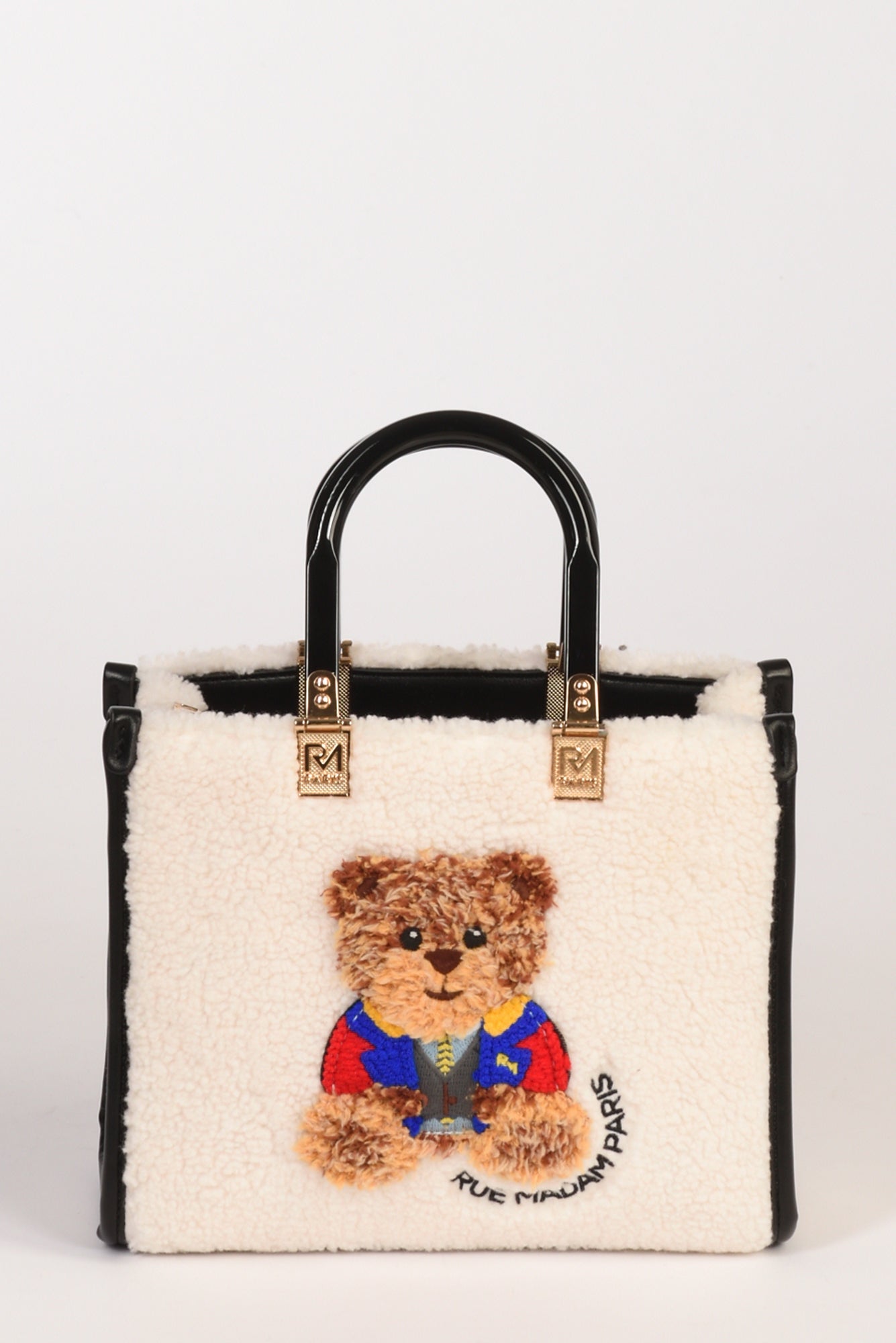 Mini Tote MARVIN Winter Butter BIANCO – Rue Madam Paris | Eco-fur Made in Italy