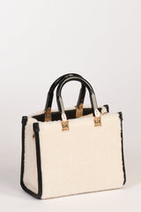 Mini Tote MARVIN Winter Butter BIANCO – Rue Madam Paris | Eco-fur Made in Italy