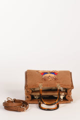 Mini Tote MARVIN Winter Butter marrone – Rue Madam Paris | Eco-fur Made in Italy