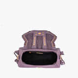 Borsa a mano viola Etnic La Carrie