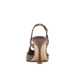 Slingback Sergio Levantesi Desire6 – Eleganza in Pelle Vitello Cachemire Color Bruciato