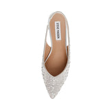Ballerina Slingback Steve Madden Care-R Argento – Brillantezza Strass e Glamour Contemporaneo