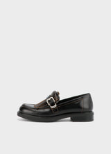 Mocassini Donna Vagabond Freya in Pelle Nera – Loafers Eleganti con Frange e Fibbia