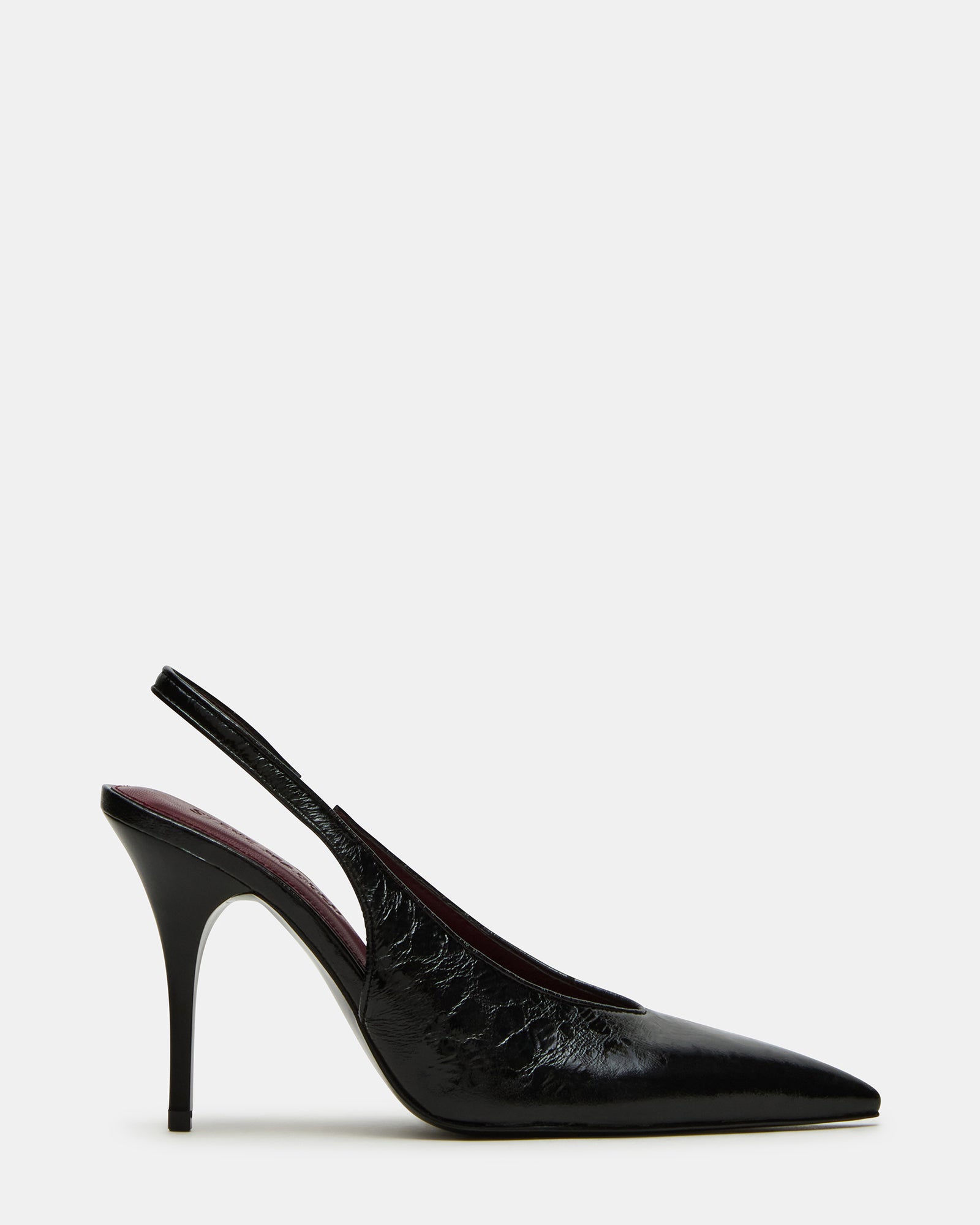 Décolleté Slingback Donna Steve Madden Andromeda in Pelle Nera – Scarpe Eleganti a Punta Tacco 10 cm