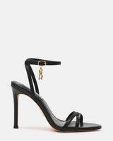 Steve Madden Jypsey-CN Sandalo Nero Pelle - Tacco 10cm | Peccatidistile