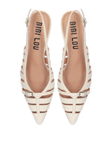Slingback Bibi Lou Ali – Tacco Medio in Pelle Off-White