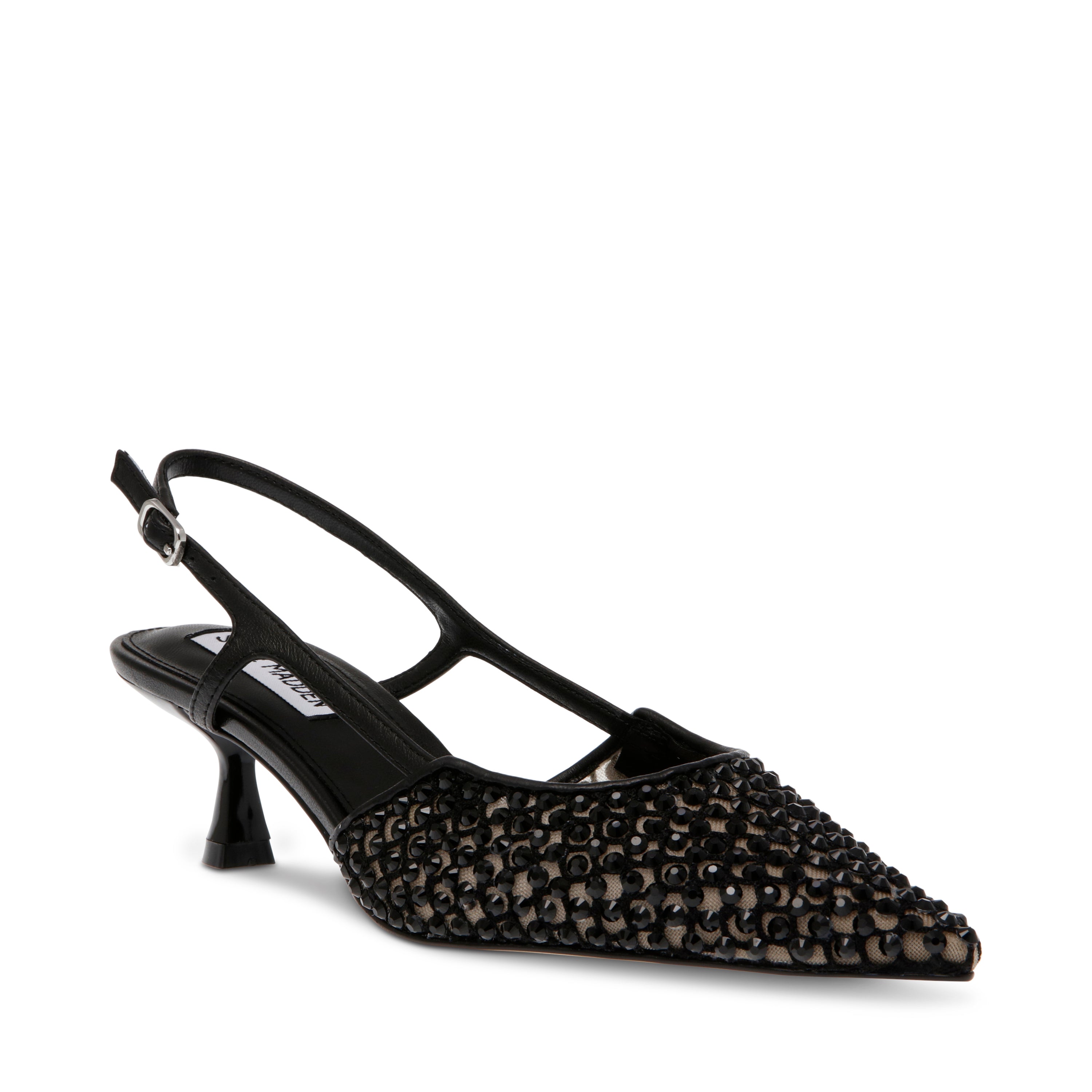 Slingback Legaci nera con strass neri Steve Madden