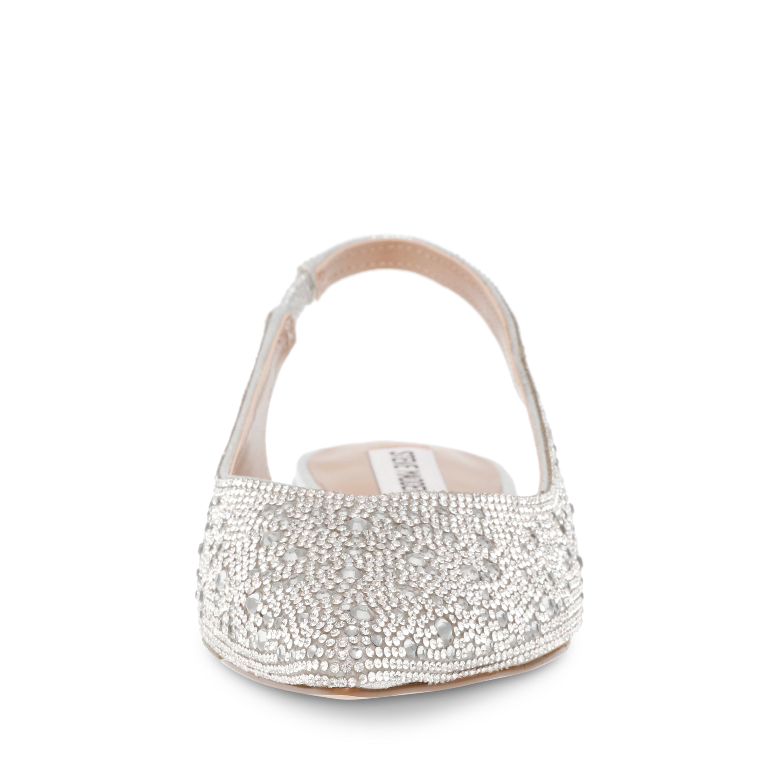 Ballerina Slingback Steve Madden Care-R Argento – Brillantezza Strass e Glamour Contemporaneo
