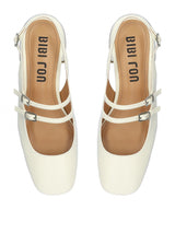 Scarpa bassa lucida avorio Bibi Lou