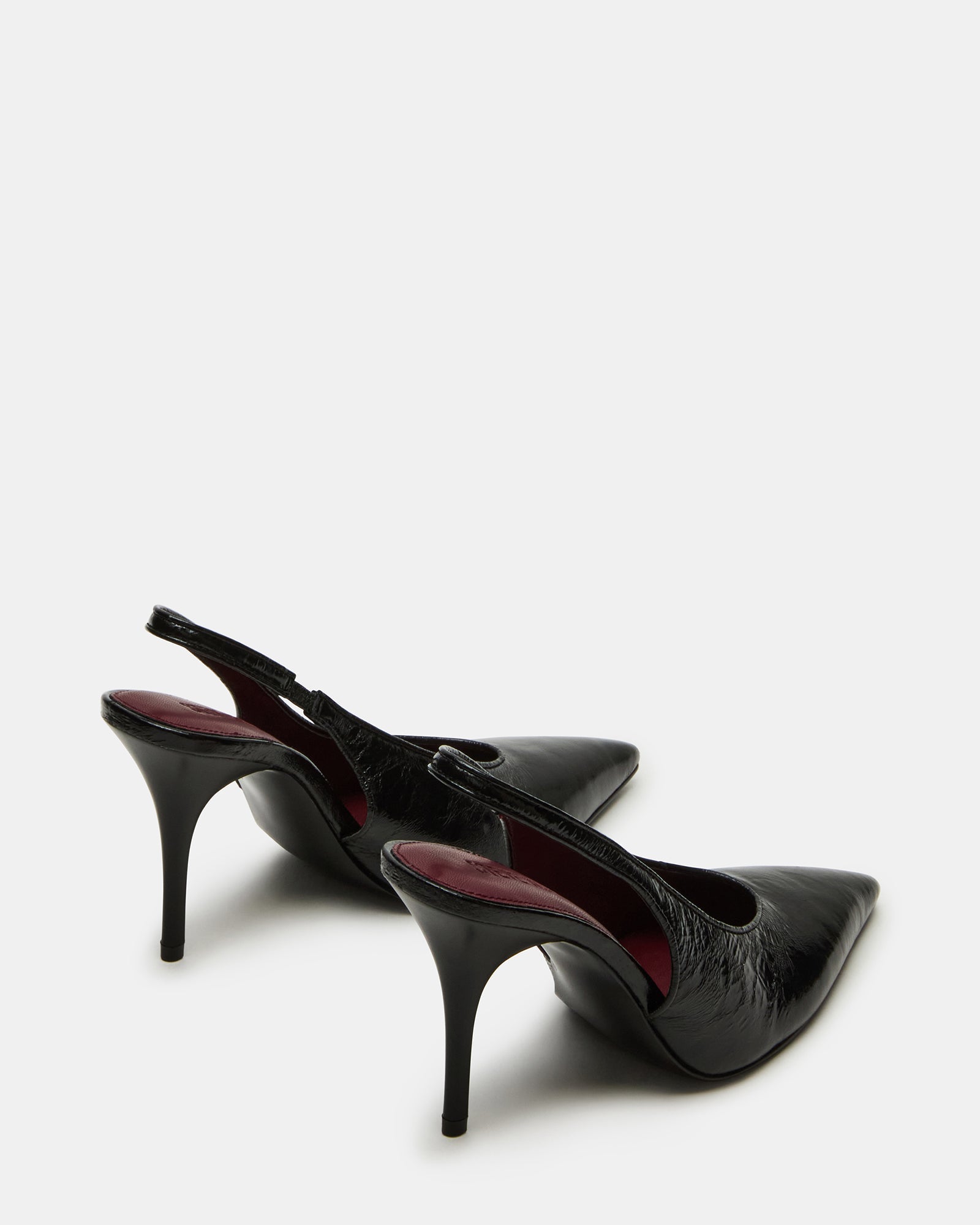 Décolleté Slingback Donna Steve Madden Andromeda in Pelle Nera – Scarpe Eleganti a Punta Tacco 10 cm
