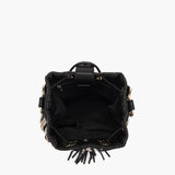 Borsa Secchiello La Carrie Mirror Nera con Dettagli a Specchio