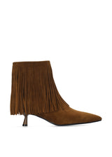 Bibi Lou Mizar Booties 45 81711 Cuero – Stivaletto in Camoscio con Frange