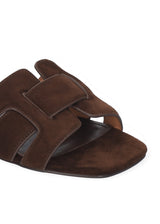 Ciabatta flat testa di moro fascia intrecciata Bibi Lou