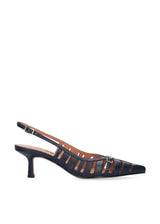 Slingback Bibi Lou Ali – Tacco Medio in Pelle Blu Navy