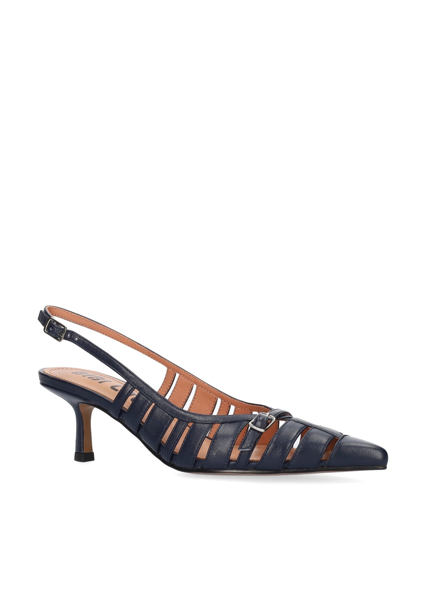 Slingback Bibi Lou Ali – Tacco Medio in Pelle Blu Navy